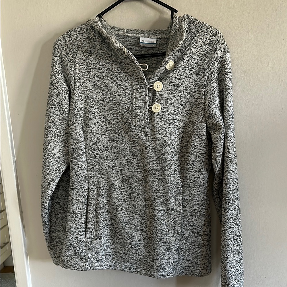Gray Button-Up Sweater